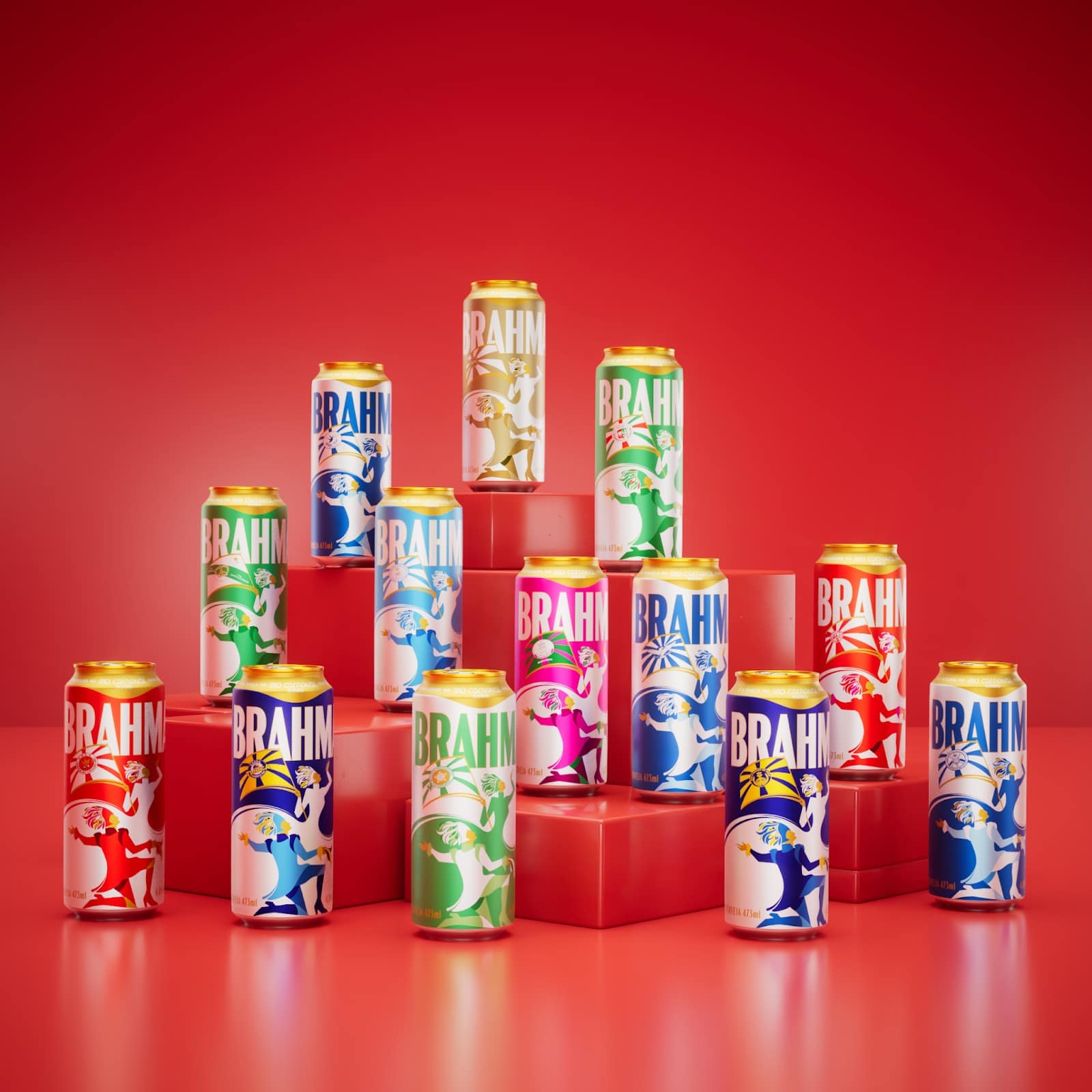 Brahma lança coleção de latas para o Carnaval 2026