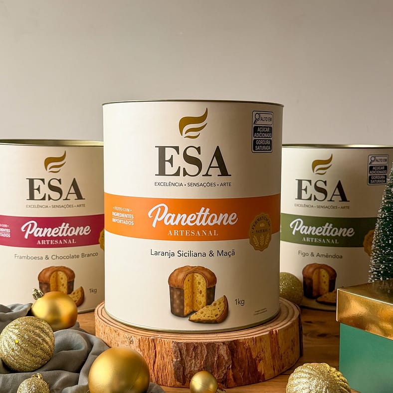 ESA lança panetones premium com fermentação natural de 48 horas